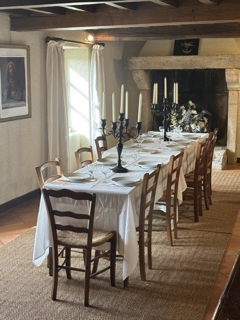 Cheminée de la salle de réception